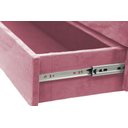 Ver imagem 3 de Recamier Puff Baú Sapateira com Gaveta 1,38cm para Cama Box Padrão - Rosa Claro