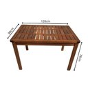 Ver imagem 2 de Conjunto Mesa e Bancos Churrasco Madeira Maciça Ember Marrom