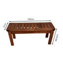 Ver imagem 3 de Conjunto Mesa e Bancos Churrasco Madeira Maciça Ember Marrom