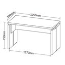 Ver imagem 4 de Mesa para Escritório Home Office 125cm Unik A02 Nogal Preto