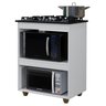 Balcão para Cooktop 4 Bocas 2 Nichos para Forno Turim Kaiki Móveis - 6