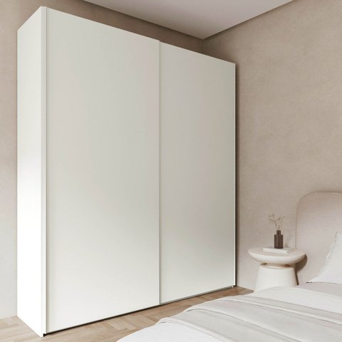 Guarda Roupa Modulado 100% MDF 2 Portas de Correr Orion CabeCasa MadeiraOriginals Bege