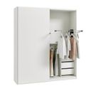 Ver imagem 5 de Guarda Roupa Modulado 100% MDF 2 Portas de Correr Orion CabeCasa MadeiraOriginals Bege