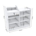 Ver imagem 5 de BALCÃO CAIXA COM FUNDO FECHADO M306.B (CAIXA, ATENDENTE, VENDAS) MUNDI MOVEIS