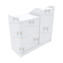 Ver imagem 2 de BALCÃO CAIXA COM FUNDO FECHADO M306.B (CAIXA, ATENDENTE, VENDAS) MUNDI MOVEIS