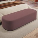 Ver imagem 6 de Kit 02 Puffs Decorativos Orgânicos para Living Quarto 140cm Doha W01 Suede Rosê - Lyam Decor