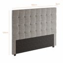 Ver imagem 3 de Cabeceira Para Cama Box Nala Babus Queen Estofadas em linho