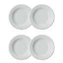 Ver imagem 1 de Jogo 4 Pratos Fundos Pomerode Brancos 24 Cm Porcelana Schmidt