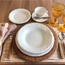 Ver imagem 3 de Jogo 4 Pratos Fundos Pomerode Brancos 24 Cm Porcelana Schmidt