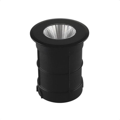 Embutido de Solo Led Taschibra Thin 6w Redondo Bivolt Preto
