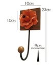 Ver imagem 2 de Cabide de Ferro Artesanal com Flores Rusticas para Parede com Ganchos Libertas Rosas Artesanato Cabi