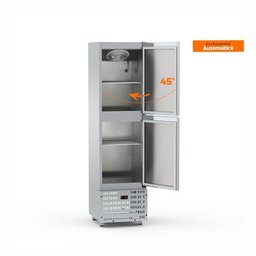 Mini Câmara 2 Portas Resfriados 335l Inox 0 a 7ºc Ar Forçado Motor Inferior Mcr2p - Refrimate - 6