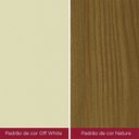 Ver imagem 4 de Mesa de Jantar Vértice 160 Cm Canto Reto sem Vidro Nature Off White – Henn