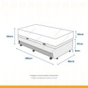 Ver imagem 4 de Box Baú + Aux e Colchão de Molas Anjos Classic Pocket 88 cm