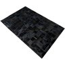 Tapete de Couro Preto Natural 1,00x1,50 com Borda Pç 10x10cm - 2