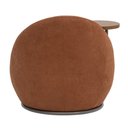 Ver imagem 7 de Poltrona Orgânica Kaira com Mesa Lateral Direita Base Fixa Titânio Bouclé Terracota - Nexta Casa
