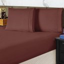 Ver imagem 1 de Jogo de Cama Lençol Casal Conforto Percal 300 Fios 3 Peças - Vinho