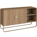 Ver imagem 7 de Kit Balcão Buffet e Aparador para Sala de Jantar Industrial Alek A03 Hanover Dourado - Lyam Decor