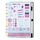 Ver imagem 2 de Caderno Inteligente Lets Glitter Neon Black Grande 80 Folhas Cigd4145 Preto - Ci