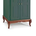 Ver imagem 4 de Balcão Adega 2 Portas 1 Gaveta e Pés Luis XV 60814 Hannover Linz Móveis - Verde Musgo/Imbuia