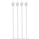 Ver imagem 1 de Kit 4 Postes para Jardim Luminária Externa de Chão 1,7m Alumínio Branco Clássico Bivolt Modena