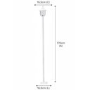 Ver imagem 3 de Kit 4 Postes para Jardim Luminária Externa de Chão 1,7m Alumínio Branco Clássico Bivolt Modena