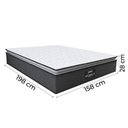 Ver imagem 3 de Colchão Casal Queen Molas Ensacadas Pillow Top Maximus 158x198x28cm Cinza/branco Gazin