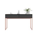 Ver imagem 3 de Aparador Buffet Industrial 2 Gavetas MDP 110cm Preto Cobre Metalic Casah