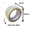 Fita Durex Larga Transparente 45mm X 100 Metros - 05 Unidades - 3