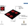 Cooktop Eletrico Tramontina New Square Vitroceramico 4 Areas 94747/022 - 5