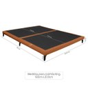 Ver imagem 4 de Cama Japonesa King Size Veneza 200cm Base Box Orgânica Bouclê Estofada Pés de Ferro:Bouclê Terracota