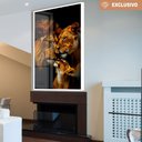 Ver imagem 1 de Quadro Decorativo Família Leão Leoa com Um Filhote Sala Quarto Casa Escritório