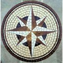 Ver imagem 1 de Rosa Dos Ventos em Mosaico Cerâmicas Tamanho 80cm