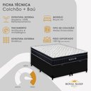Ver imagem 6 de Cama Box Baú Casal Bipartido 138cm Royal Air com Colchão Molas Ensacadas Preto Royal