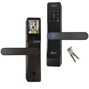 Fechadura Digital Eletronica Porta Biometria Facial Wifi Senha Cartao App Celular Chave Bateria Segu