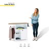 Tábua de Passar Roupa Multiuso Gabinete Mariana 01 Porta Branco - Desk Design - 3