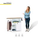Ver imagem 3 de Tábua de Passar Roupa Multiuso Gabinete Mariana 01 Porta Branco - Desk Design
