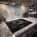 Ver imagem 2 de Conjunto Balcão de Cozinha 1,40m Turim com Cooktop 5 Bocas Essencial 2 Portas 2 Gavetas Nature
