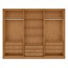 Guarda-roupa Caleb 276cm 3 Portas 9 Gavetas 5 Prateleiras 1 Porta Glass - 2