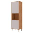 Ver imagem 3 de Torre Quente 4 Portas Nicho para Forno ou Microondas 70 cm Brilhante Celeste Bege/Cinamomo/Offwhite