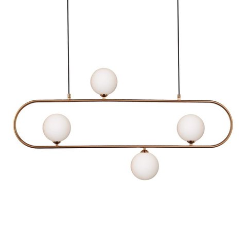 Lustre Pendente Quality Cadre 1329 G9 Bivolt Bronze / Branco