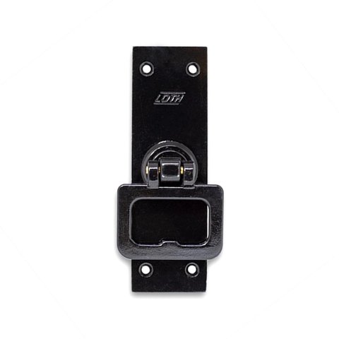 Kit 1 Cremona Sobrepor +1 Vara Preta Maciça 1,5m +4 Castanha