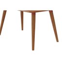 Ver imagem 6 de Mesa de Sala Jantar Adele C/ Tampo Madeirado 130x80cm Carvalho/cinamomo - Cimol