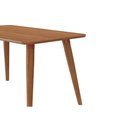 Ver imagem 5 de Mesa de Sala Jantar Adele C/ Tampo Madeirado 130x80cm Carvalho/cinamomo - Cimol