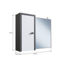 Ver imagem 4 de Armário para Banheiro com 1 Porta Grafite Branco Lva04 Versato Nova Móbile