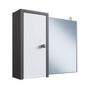 Ver imagem 1 de Armário para Banheiro com 1 Porta Grafite Branco Lva04 Versato Nova Móbile