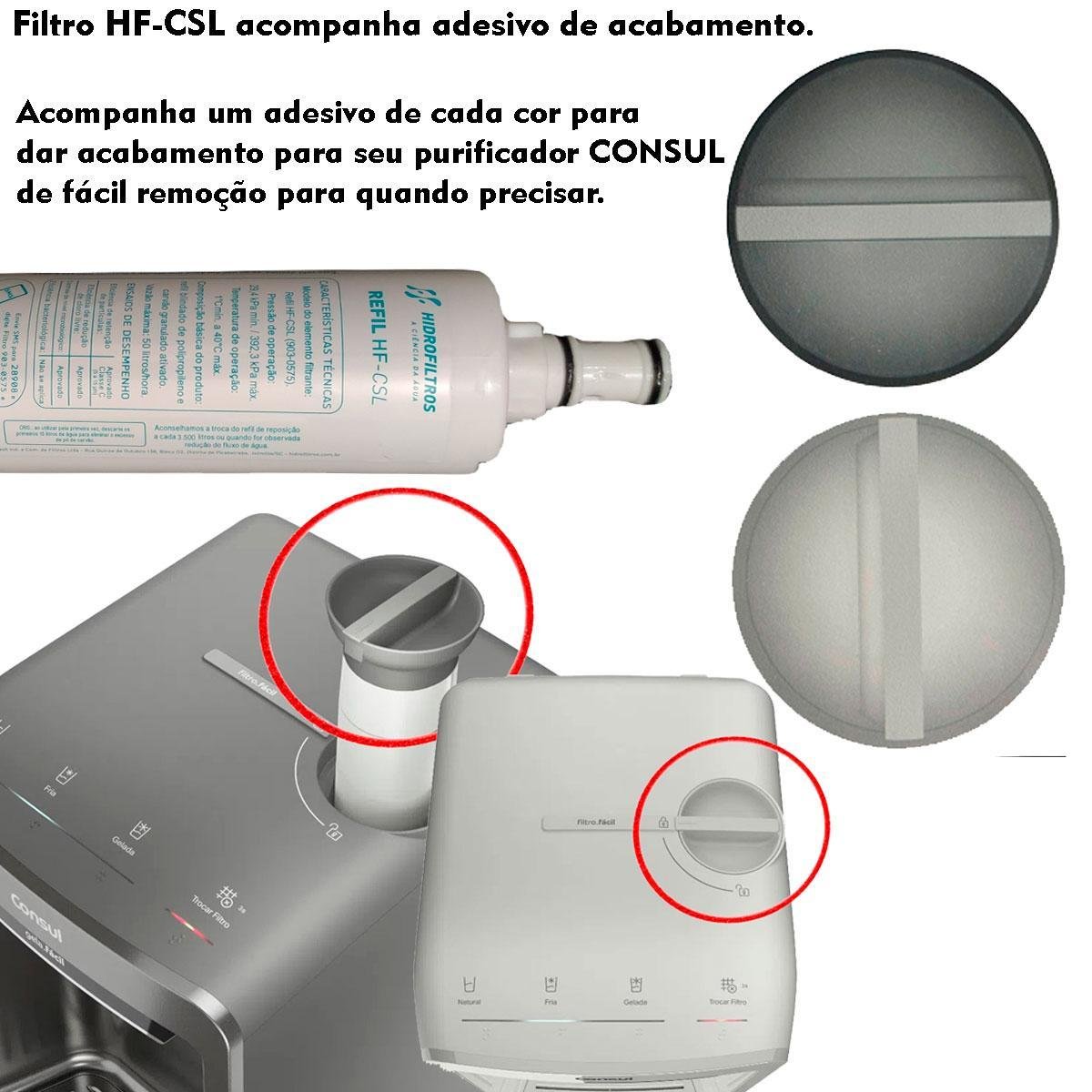 Refil Filtro Consul Cpb33 Af Ab Compatível Purificador Água - 6