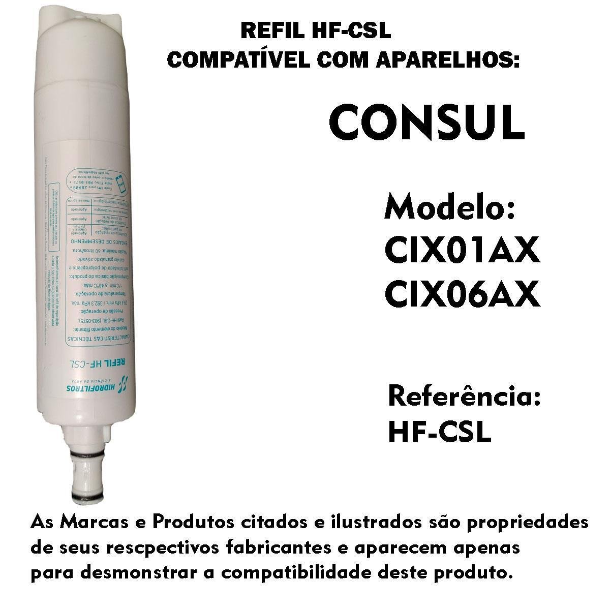 Refil Filtro Consul Cpb33 Af Ab Compatível Purificador Água - 4