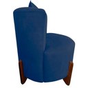 Ver imagem 3 de Kit Namoradeira + Poltrona Decorativa Luna Veludo Azul Marinho