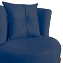 Ver imagem 4 de Kit Namoradeira + Poltrona Decorativa Luna Veludo Azul Marinho